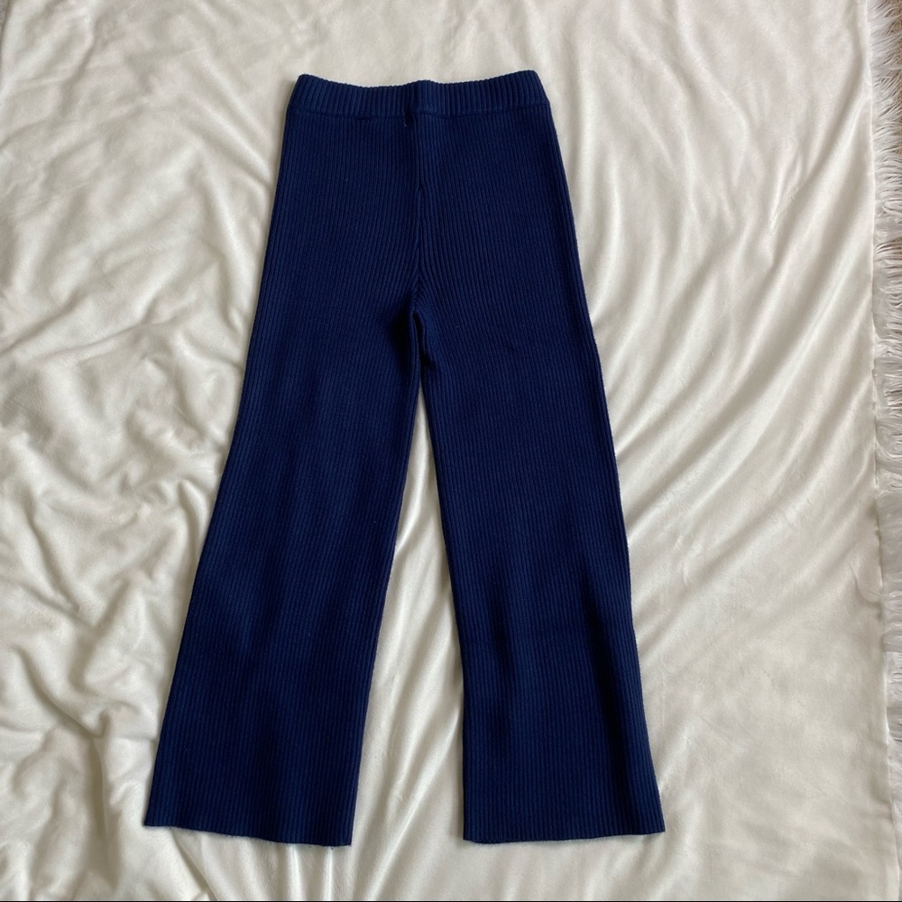 JustFab-Ankle Length Ribbed Pants - Picture 14 of 15